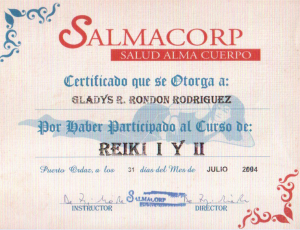 Julio 2004 Reiki I y II